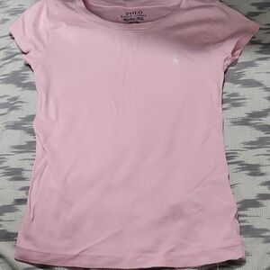 Polo by Ralph Lauren Pink Fitted Short Sleeve Tee